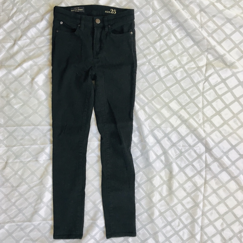 J. Crew hi-rise skinny black pant